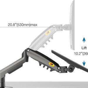 North Bayou Nb F160 17-27" Çift Kol 2-9 kg Amortisörlü Monitör Standı - Görsel 4