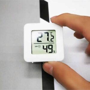 Mini Sıcaklık Nem Ölçer LCD Ekranlı Oda Termometre Duvara Takılabilen Masaüstü Isı Göstergesi - Görsel 4
